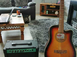 Stagg Acoustic Bass Guitar & Amp