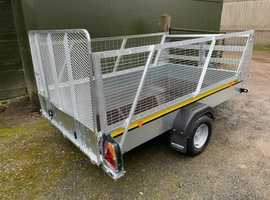 UnBraked General Purpose Trailer with Mesh Extension Sides 8' x 5' 750kgs - Bateson B85