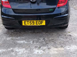 Hyundai i30, 2010 (59) Black Hatnual Petrol, 114,369 miles