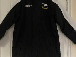 Classic Derby County padded, waterproof coat by Umbro.