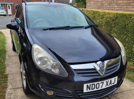 Vauxhall Corsa SXI, 2007 (07) Black Hatchback, Manual Petrol, 74k miles