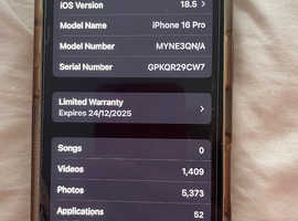 LOOKING TO SWAP IPHONE 16 PRO FOR ANOTHER/15PM/16PM/16P