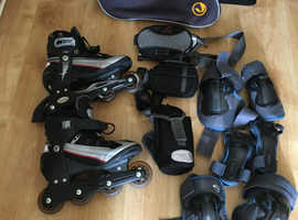 ROCES SIZE INLINE ROLLERBLADES and accessories size 8 (42 eu)