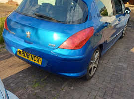 Peugeot 308, 2008 (08) Blue Hatchback, Manual Diesel, 95,374 miles