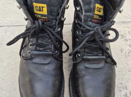 Caterpillar Men's Steel Toe Cap Safety Work Boots Wide Fit - Size UK 7