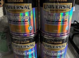 Rust-Oleum all surface metallic paint - gold
