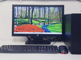 Complete HP PC, Fresh Windows 11 & MS Office , Intel Core i3,  8GB RAM 128GB SSD & 500GB HDD