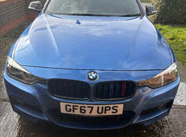 BMW 3 Series, 2017 (67) Blue Saloon, Automatic Petrol Hybrid, 68,666 miles