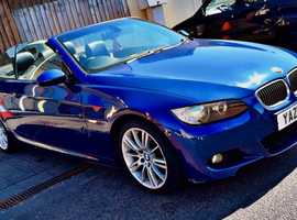 BMW 3 Series, 2008 (08) Blue Convertible, Manual Diesel, 160,000 miles