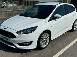 Ford Focus ST.LINE  2018 (67) White Hatchback, Manual Petrol, 69,738 miles