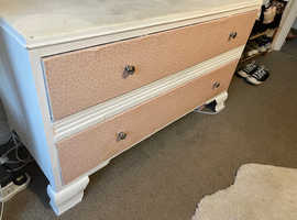 Two drawer chest of drawers