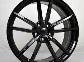 19" Gloss Black Pretoria Style wheels and tyres suitable for a 2014 on VW Passat ETC