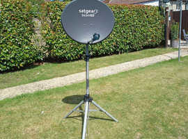 Satgear Beam 60 Satellite dish, with tripod suitable for caravan / camper van, or could be used at home.