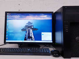 Complete Dell PC Computer, Intel Core i7-4770, Windows 11; 8GB RAM 500GB HDD & 256GB SSD, Microsoft Office Installed