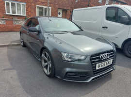 Audi A5, 2015 (15) Grey Hatchback, Cvt Diesel, 106,400 miles