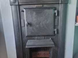 Cast iron fire place and bread oven