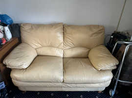 2x leather sofa