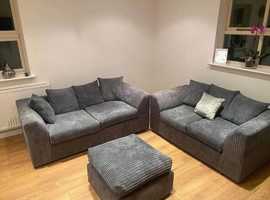 Brand New Dylan 3 Seater and 2 Seater Sofa Set Jumbo Cord Fabric For sale