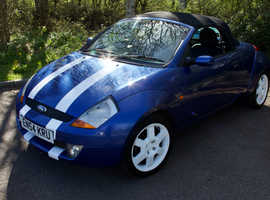 Ford StreetKa, 2004 (54) Blue Convertible, Manual Petrol, 78,000 miles