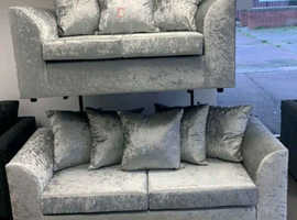 **Stylish Brand New L-Shape Couch - 2 & 3 Seater with Coordinated Footstool