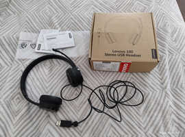 Lenovo 100 Stereo Headphones Black (USB)