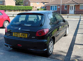 Peugeot 206, 2003 (03) Black Hatchback, Manual Petrol, 116,000 miles
