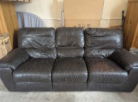 FREE!!! 3-SEATER LEATHER SOFA & ARMCHAIR!