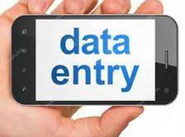 Mobile phone Data Entry Service