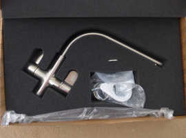 Rangemaster Brushed Nickel Salorno Kitchen Sink  Mixer Tap