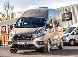 Ford Custom Limited By Wellhouse LUX-XL2 2021 2.0 130ps Automatic 6 speed Only done 8599 miles In Diffused Silver 4-seater 2 x single bed model with e