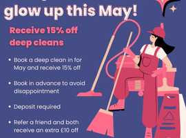 Tidy touch cleaning services 15% off deep cleans