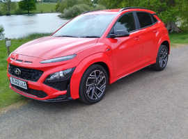 Hyundai KONA, 2022 (22) Red Hatchback, Manual Petrol Hybrid, 40,700 miles