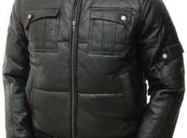 Unleash Classic Cool: Vintage Arc Men's Black Hooded Bomber Leather Jacket!"