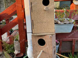 Nest boxes, 2 for £5 suitable for small parakeets