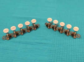 Vintage Left & Right Machine Head 5-Link Tuning Pegs for 10-String Instruments