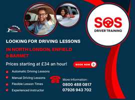 Automatic Driving Lessons In North London and Enfield - Price starts at £34 an hour!