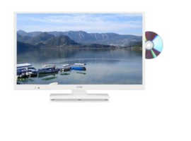 LOGIK L24HEDW18 24" LED TV with Built-in DVD Player - White