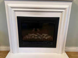 Quality large cream fireplace