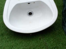 FREE SINK & PEDASTOOL £5 GOOD Condition for WC or Bathroom