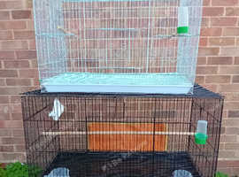 1 x white cage & 1 x black cage
