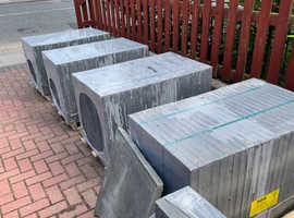 For Sale. New Ryton Riven Charcoal Paving Slabs 600mm x 600mm x 38mm