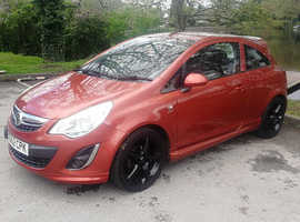 VAUXHALL CORSA ECOFLEX 1L, 2012 REG, TOP SPEC WITH BLUETOOTH, SAT NAV & ONLY £35 A YEAR TO TAX