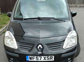Renault Modus, 2008 (57) Black Hatchback, Manual Petrol, 74,640 miles