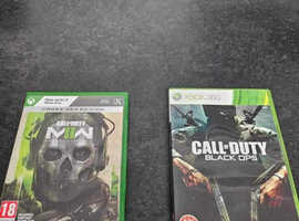 Xbox One Series X Call of duty modern warfare & Xbox 360 call of duty black ops