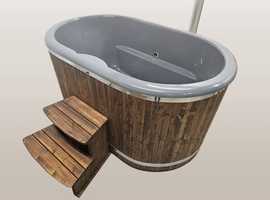OVAL HOT TUB Fibreglass liner with outside heater