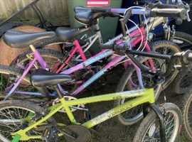 Job lot. Bikes