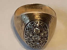 Men's 9ct diamond ring