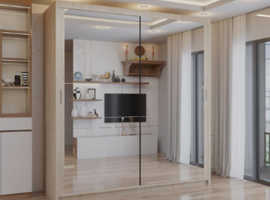 Wardrobe 2 Glassed Doors