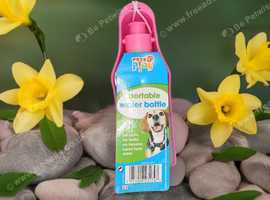 300ml Dog Folding Water Bottle and Tray. Small Dogs. PRICE £1.30p