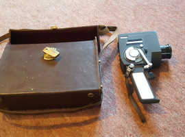 Vintage, 8mm Feature 8 Automatic Reflex 200m Film Camera, Original Leather Case